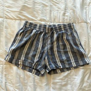 Blue and white shorts